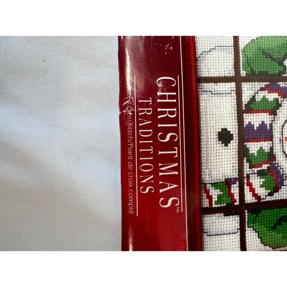 Christmas Traditions Snowman In Window Cross Stitch Kit 6" X 6" - Picture 5 of 6